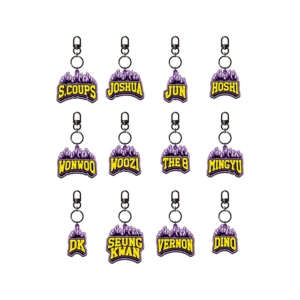 Seventeen 2025 HOME 周邊商品 - 姓名鑰匙圈RUBBER KEYRING
